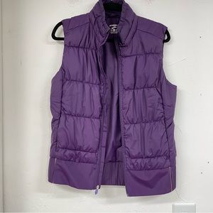 Brooks Purple Puffer Vest